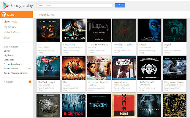 Clean Up Google Music [De Instant Mix/Radio]  from Chrome web store to be run with OffiDocs Chromium online